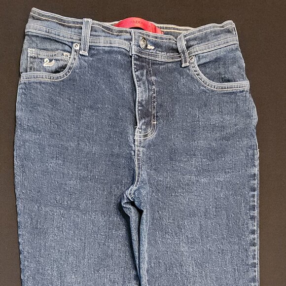 Gloria Vanderbilt Womens Jeans Size 4 Petite Dark Wash Straight Leg - Picture 2 of 16